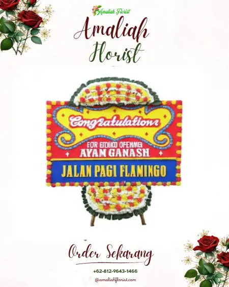Sewa Papan Bunga Ketahun